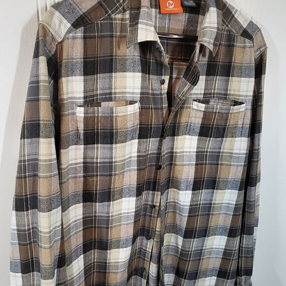 Merrell Men's Flannel Button Down Shirt - Picture 6 of 6